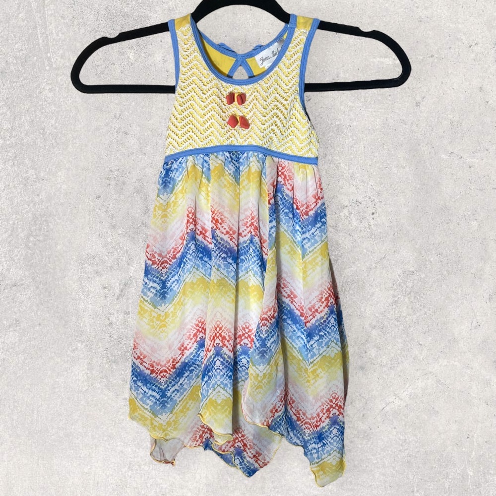 Girls Jona Michelle size 4T multicolor dress.